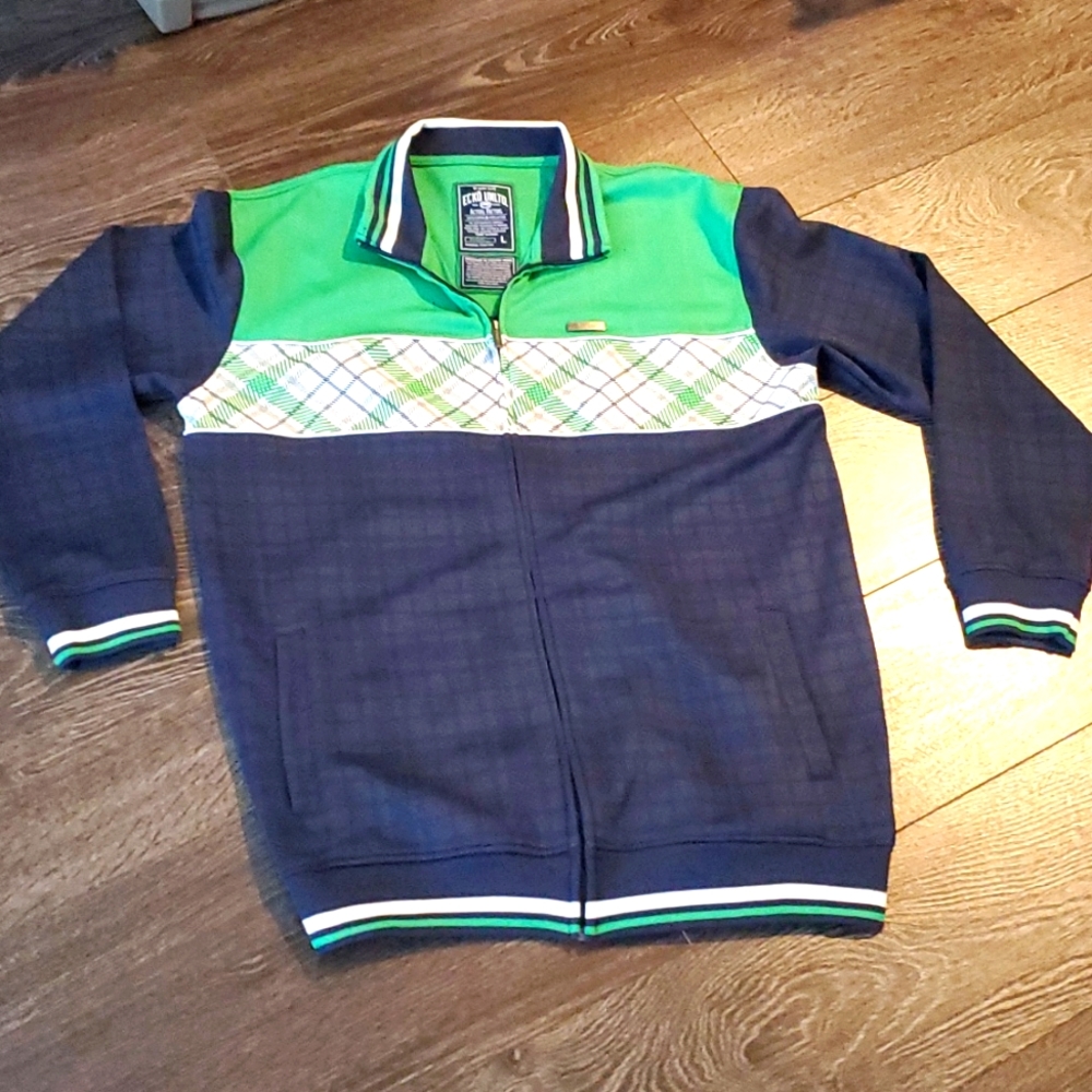 Vintage ECKŌ UNLTD Actual Factual Mens LARGE Jacket - Light weight 💚 NEW